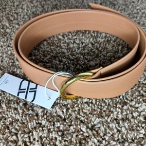 B-Low The Belt One Size Women's Belt. NEW WITH TAGS. Beige with Gold Ring.